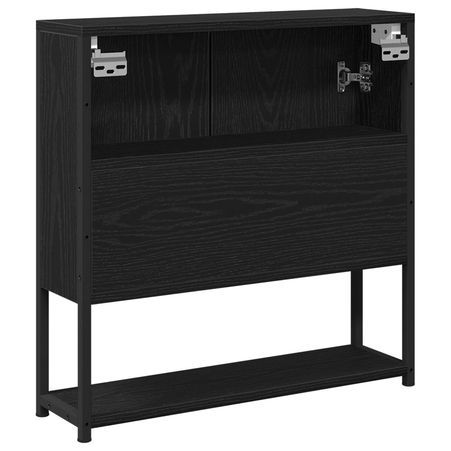 Badkamer Spiegelkast 60X16X60 Cm Geengineerd Hout Zwart eiken