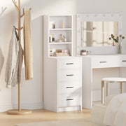 Highboard with drawer White 40 x 41 x 135 cm Engineered wood