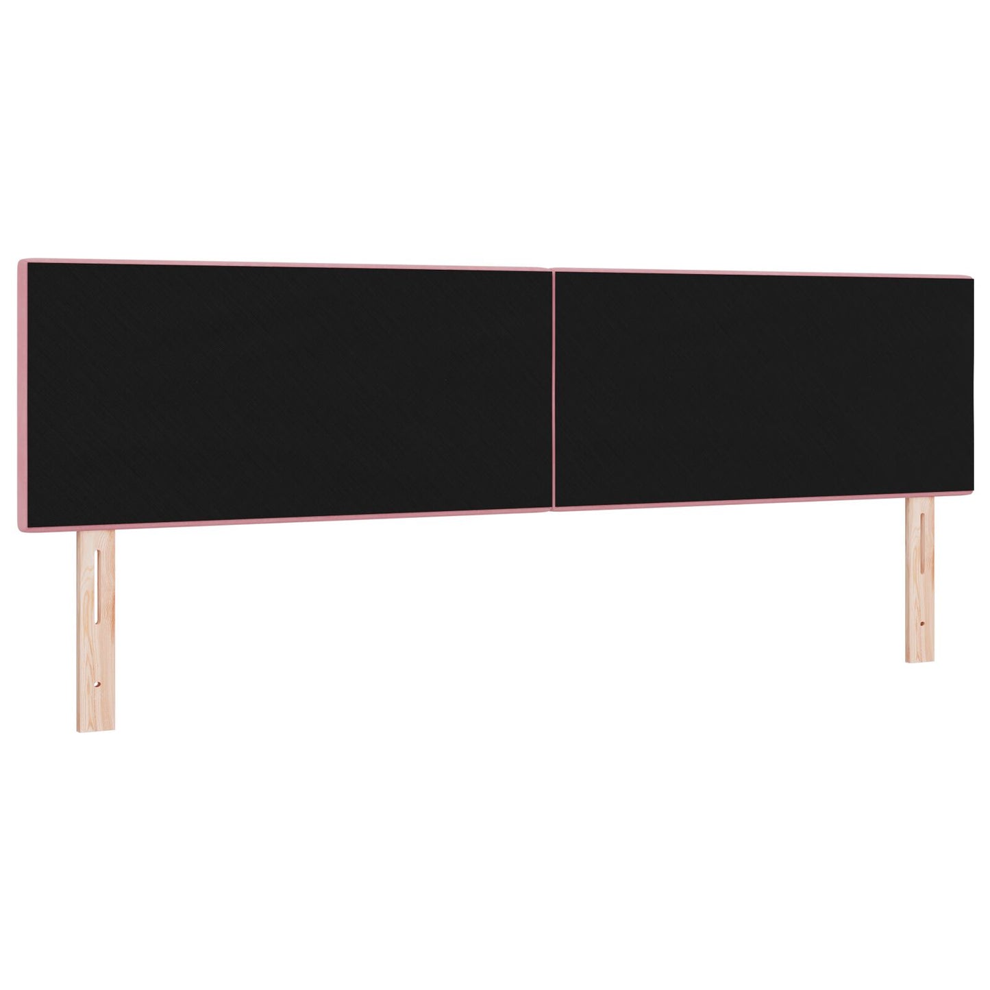 Hoofdbord Met Knopen Velours Roze 180 cm Laag hoofdbord