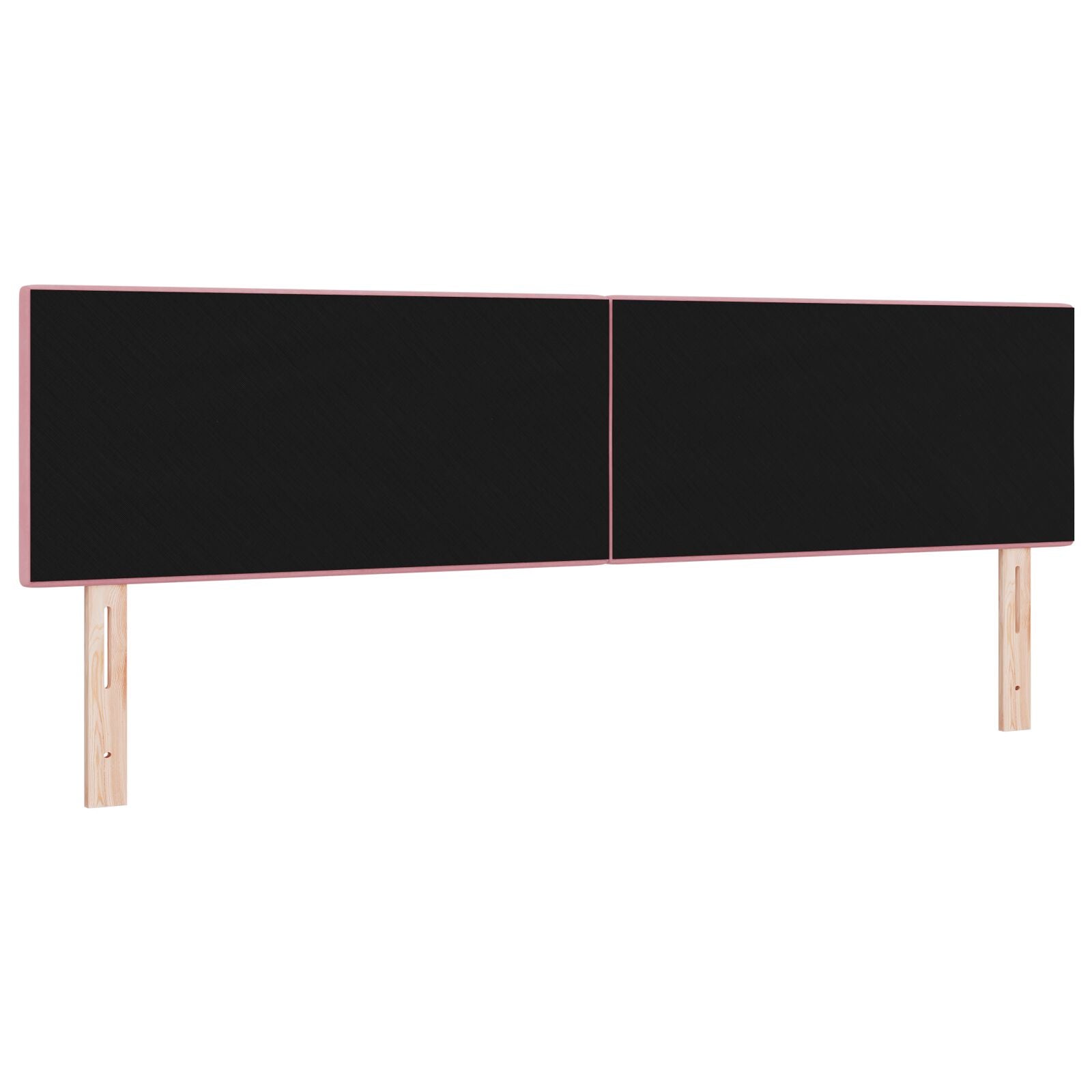 Hoofdbord Met Knopen Velours Roze 180 cm Laag hoofdbord