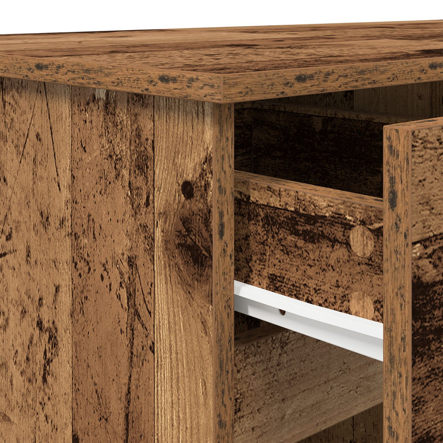 Bureau Oud Hout 140X49X76 Cm Bewerkt Hout