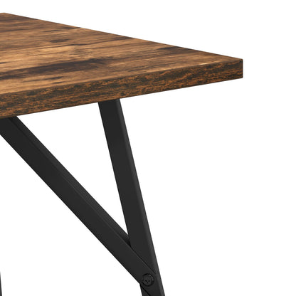 Bijzettafel Set Van 2 En Metaal Gerookt eiken