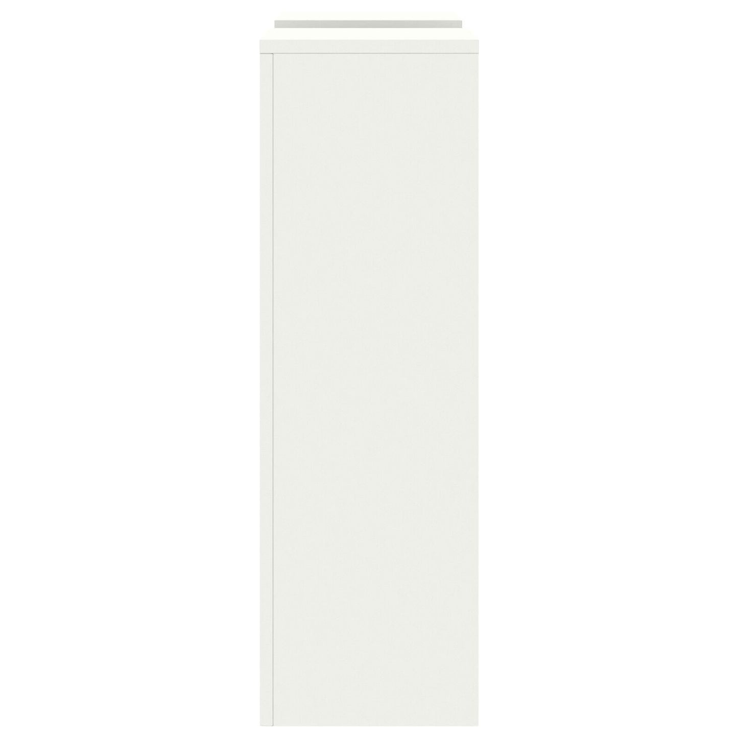 Buitenplantstands Pilaar 2 Stuks 24X24X75 Cm Staal Wit 2x (75 cm)