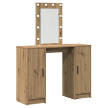 Dressing Tafel Met Led Verlichting 102X33X135 Cm Artisan eiken