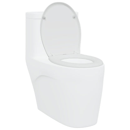 Snelontgrendelbaar Toiletzitje Met Soft Close Duroplast Wit