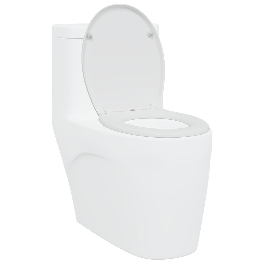 Snelontgrendelbaar Toiletzitje Met Soft Close Duroplast Wit