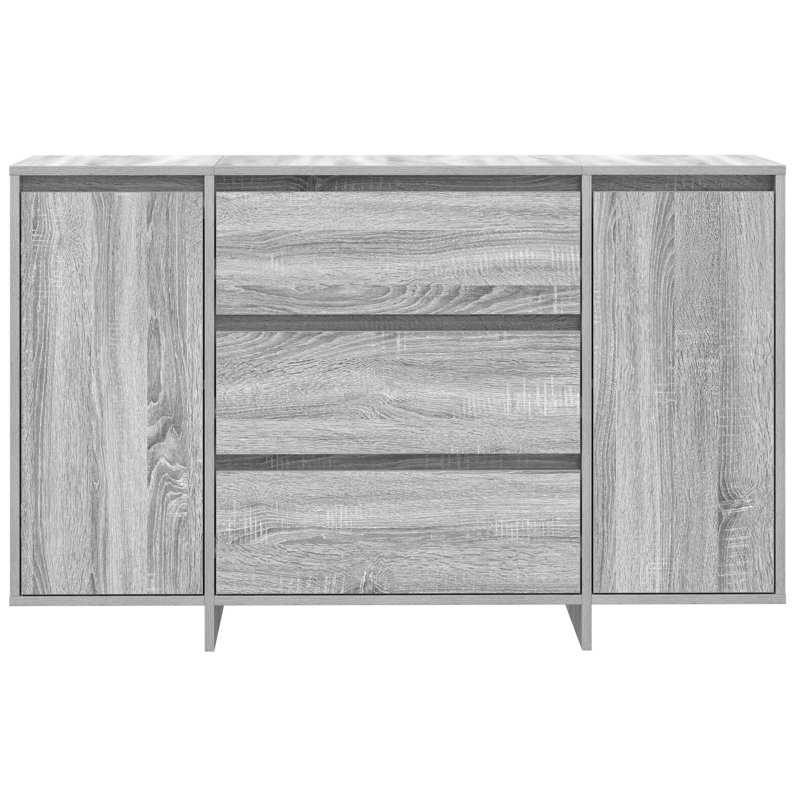 Dressoir Grijs Sonoma Gefabriceerd Hout Dressoir Rechthoekig
