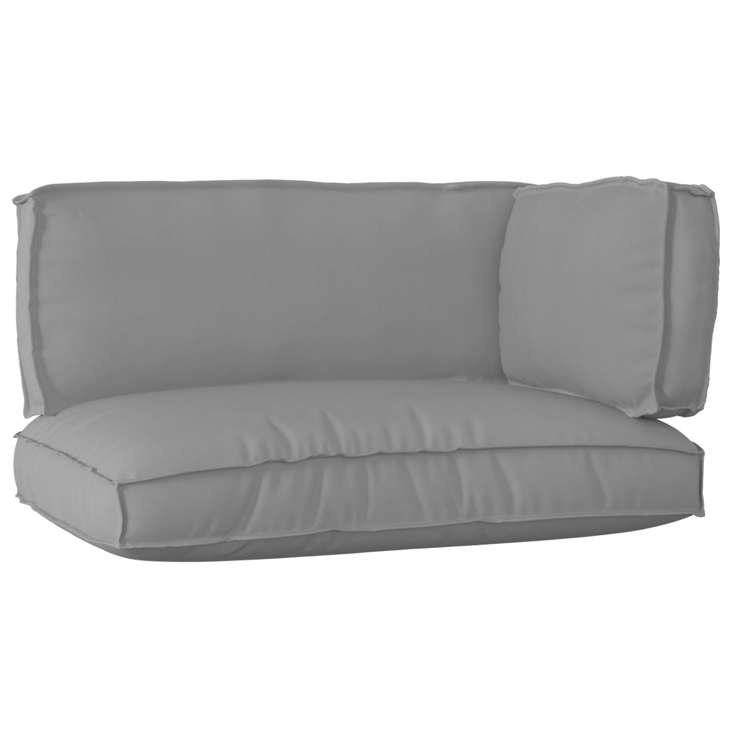 Pallet Kussen Set Set Van 3 Grijs Polyester Standaard