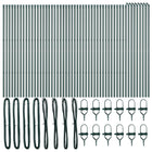 Fence post 52 pcs Green 3.2 x 3.2 x 170 cm