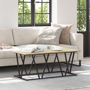 Salontafel Sonoma Eiken 100x50x40 cm metaal