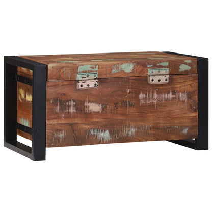 Opbergkisten 60X30X30Cm En Metaal 60 x 30 x 30 cm Massief gerecycled hout