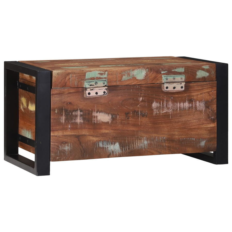 Opbergkisten 60X30X30Cm En Metaal 60 x 30 x 30 cm Massief gerecycled hout