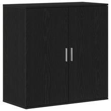 Sideboard Zwart Eiken 79X38X80 Cm Engineered Wood