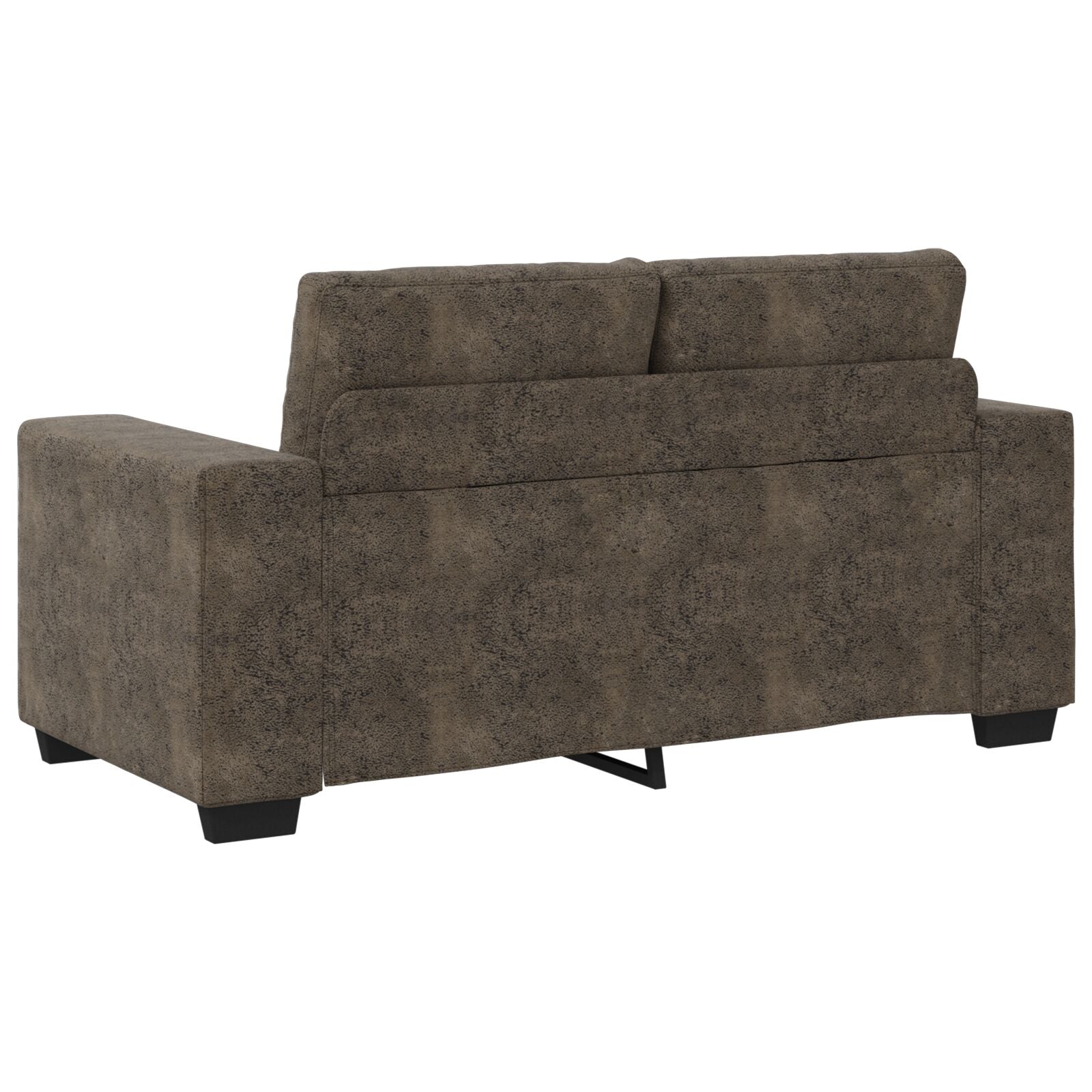 Loveseat Bank Kunstleer Donkergrijs 120 cm 120 cm