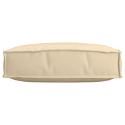 Stoelkussen beige 60x60x12 cm Oxford stof