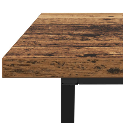 Salontafel 100X50X40 Cm Geengineerd Hout En Metaal Oud hout