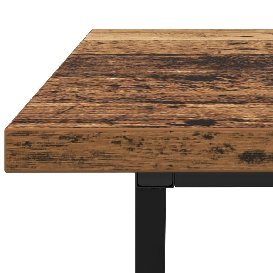 Salontafel 100X50X40 Cm Geengineerd Hout En Metaal Oud hout