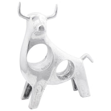 Stier Sculptuur Zilver 22X9,5X34 Cm Aluminium 34 x 28 x 10 cm
