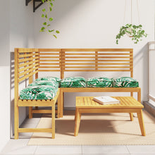 Buiten Kussen Set Van 6 Polyester 40 X 40 X 8 Cm Bladerig patroon
