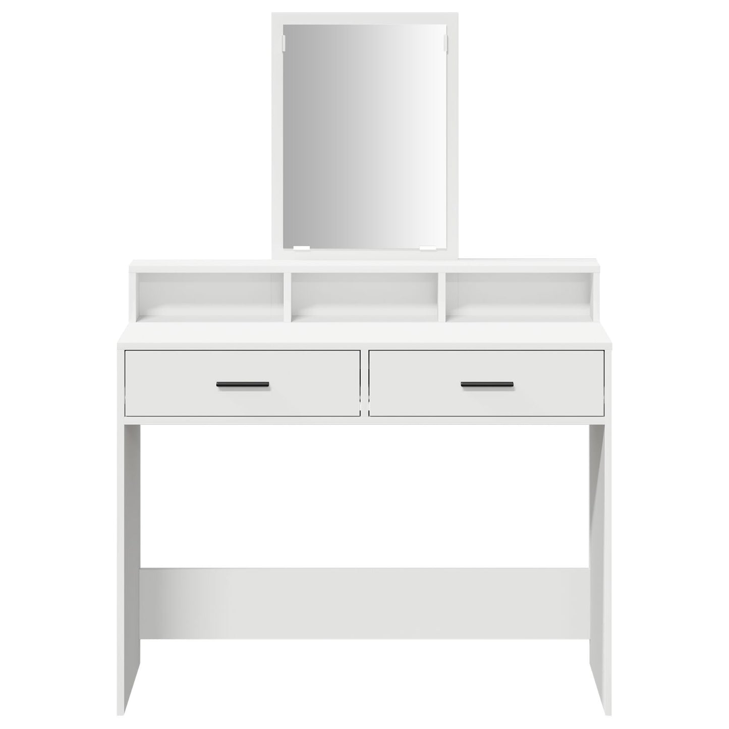 Kaptafel Met Lades - - 100 x 41 x 140 cm Wit