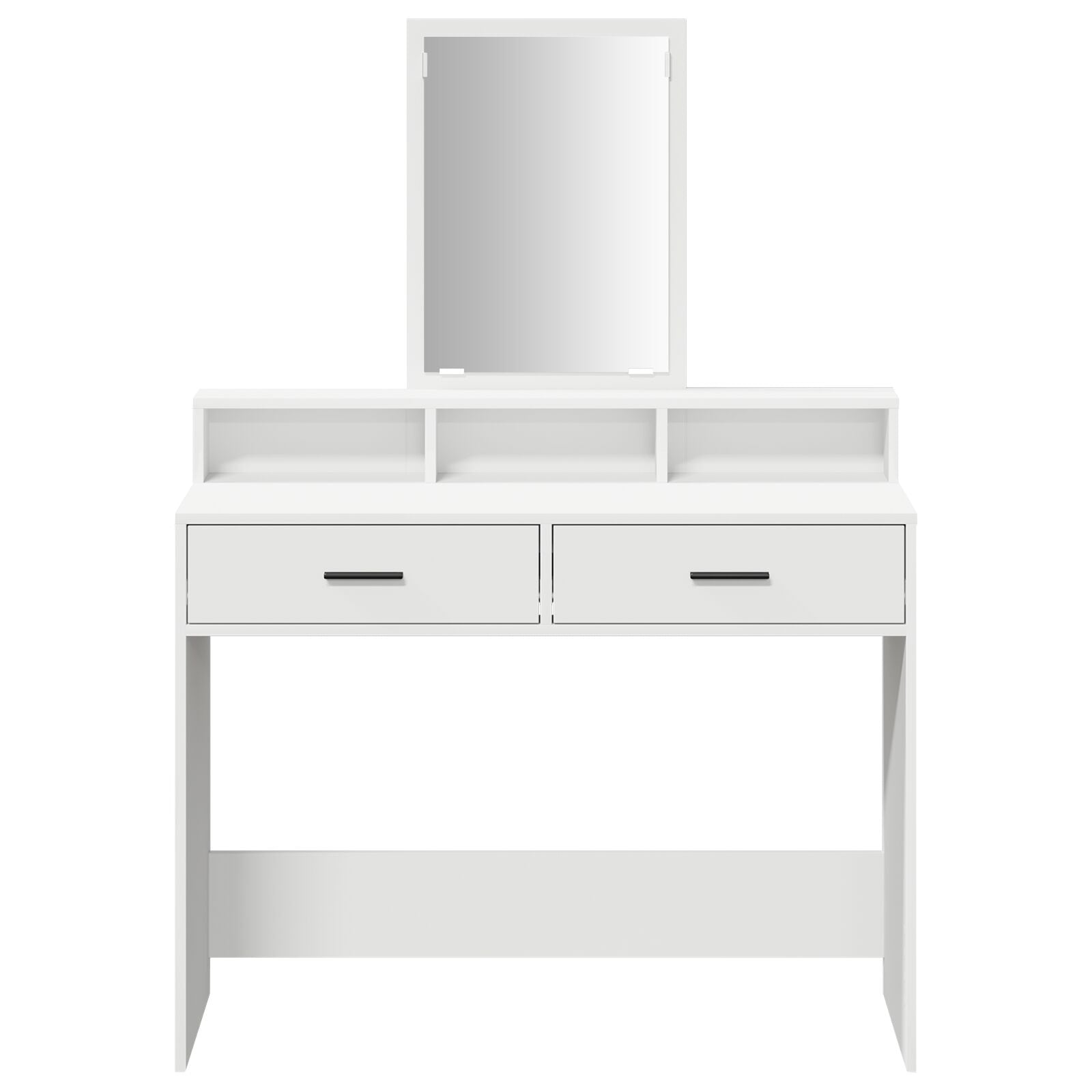 Kaptafel Met Lades - - 100 x 41 x 140 cm Wit