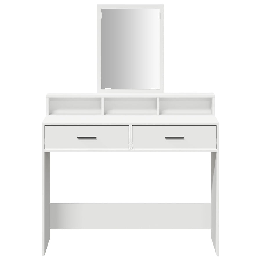 Kaptafel Met Lades - - 100 x 41 x 140 cm Wit