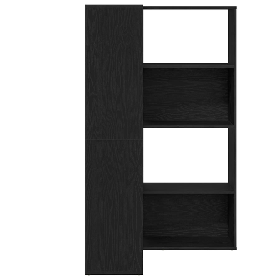 Hoekkast Zwart Eiken 140X30X140 Cm Geperst Hout