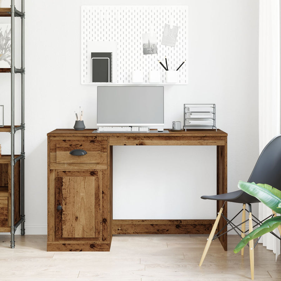 Bureau Met Opslag Oud Hout 50X115X75 Cm Gerecycled Hout Oude hout