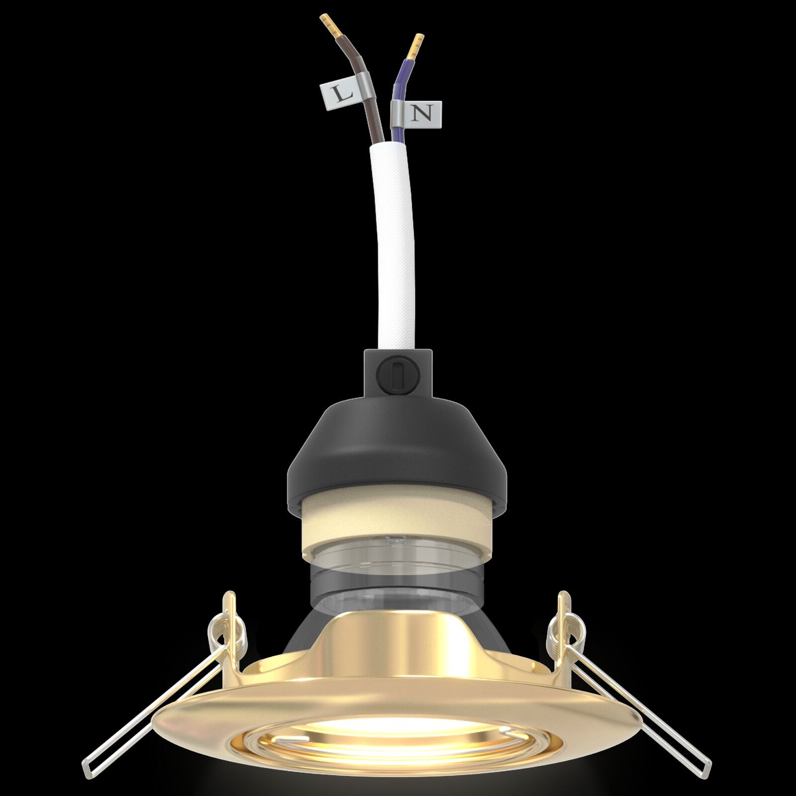 Lampen Set Van 12 Metaal, Kunststof 9 Cm Lichtgewicht Goud