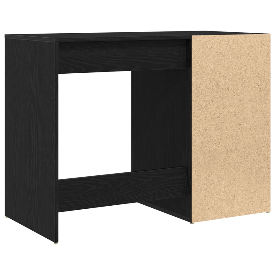 Bureau Zwart Eiken 100X49X75 Cm Geengineerd Hout