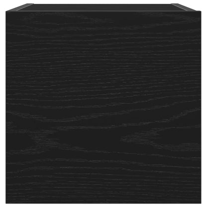 Tv Kast Voor Wandmontage Zwart Eik 30,5X30X30 Cm