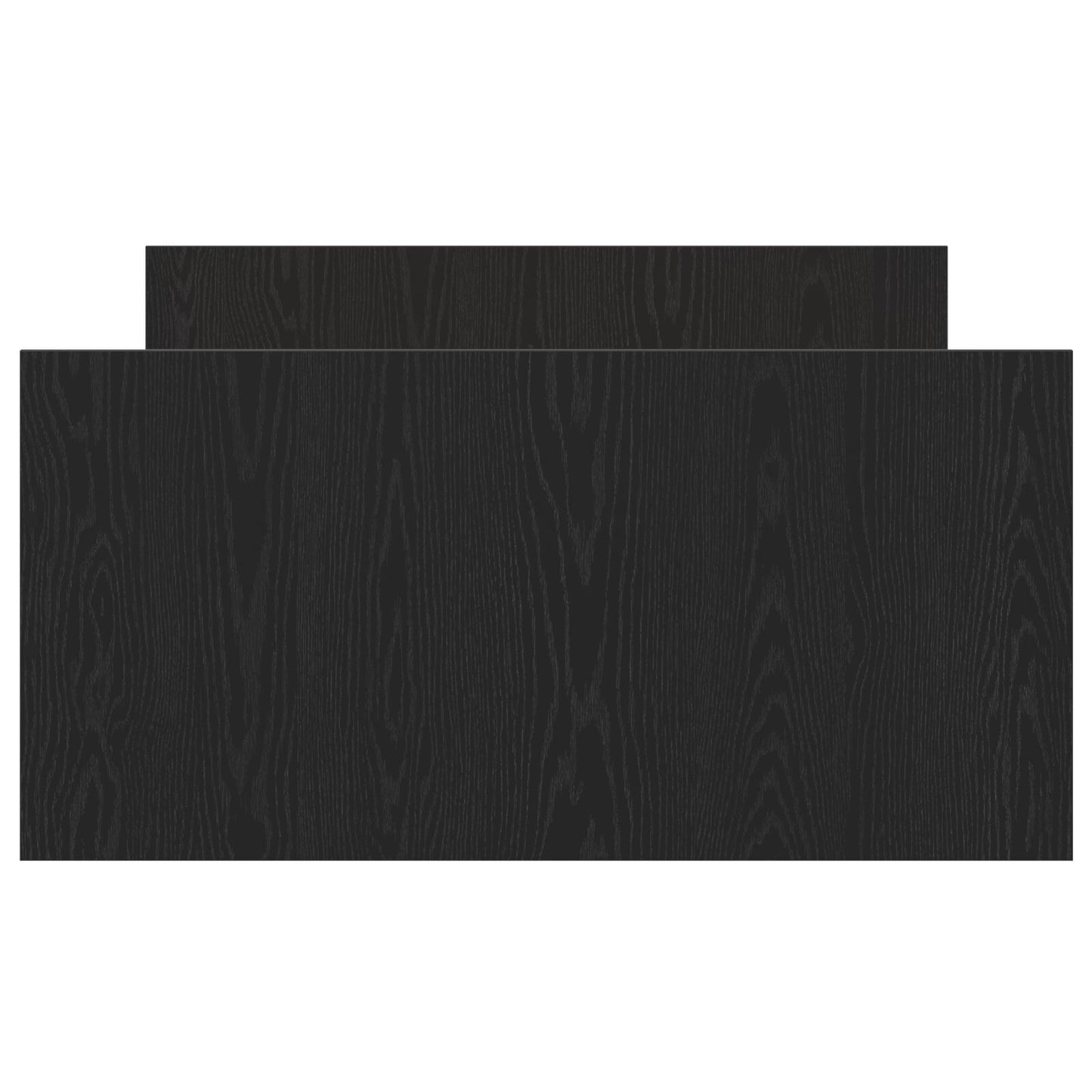 Bedframe Zonder Matras Zwart Eiken 90X200 Cm Bewerkt Hout