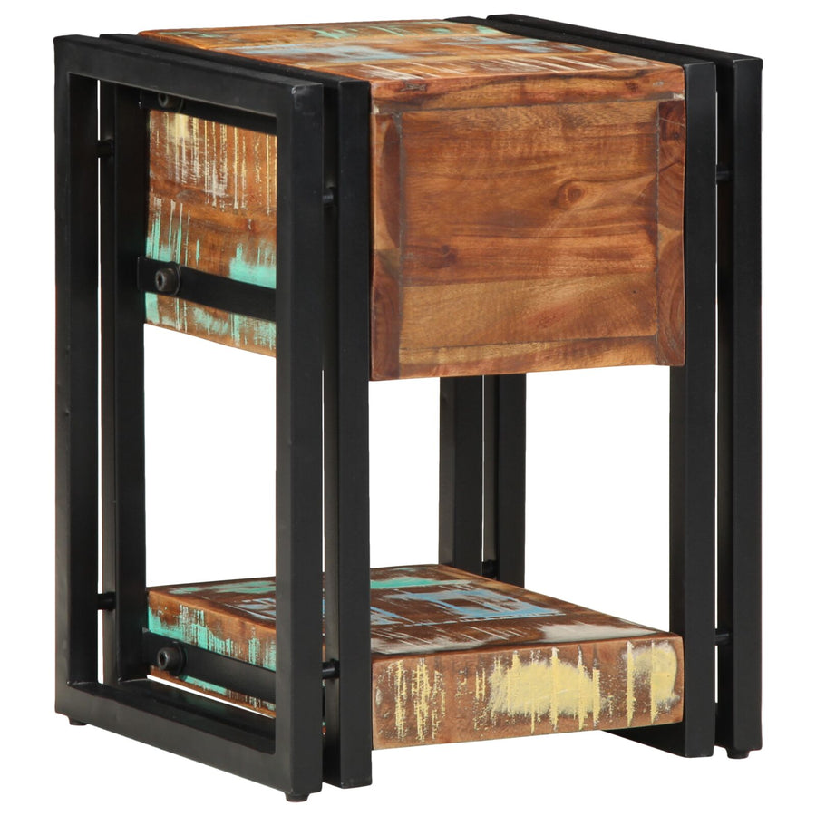 Nachtkasten 2 Stuks 40X40X40 Cm 30 x 30 x 40 cm Massief gerecycled hout