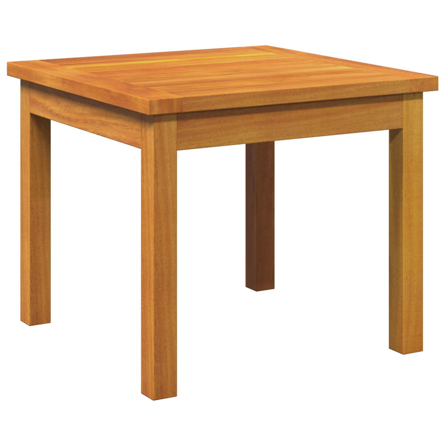 3-Delige Bistro Set Met Kussens - Gemaakt Van Massief Acaciahout Crème wit 2x stoel + tafel