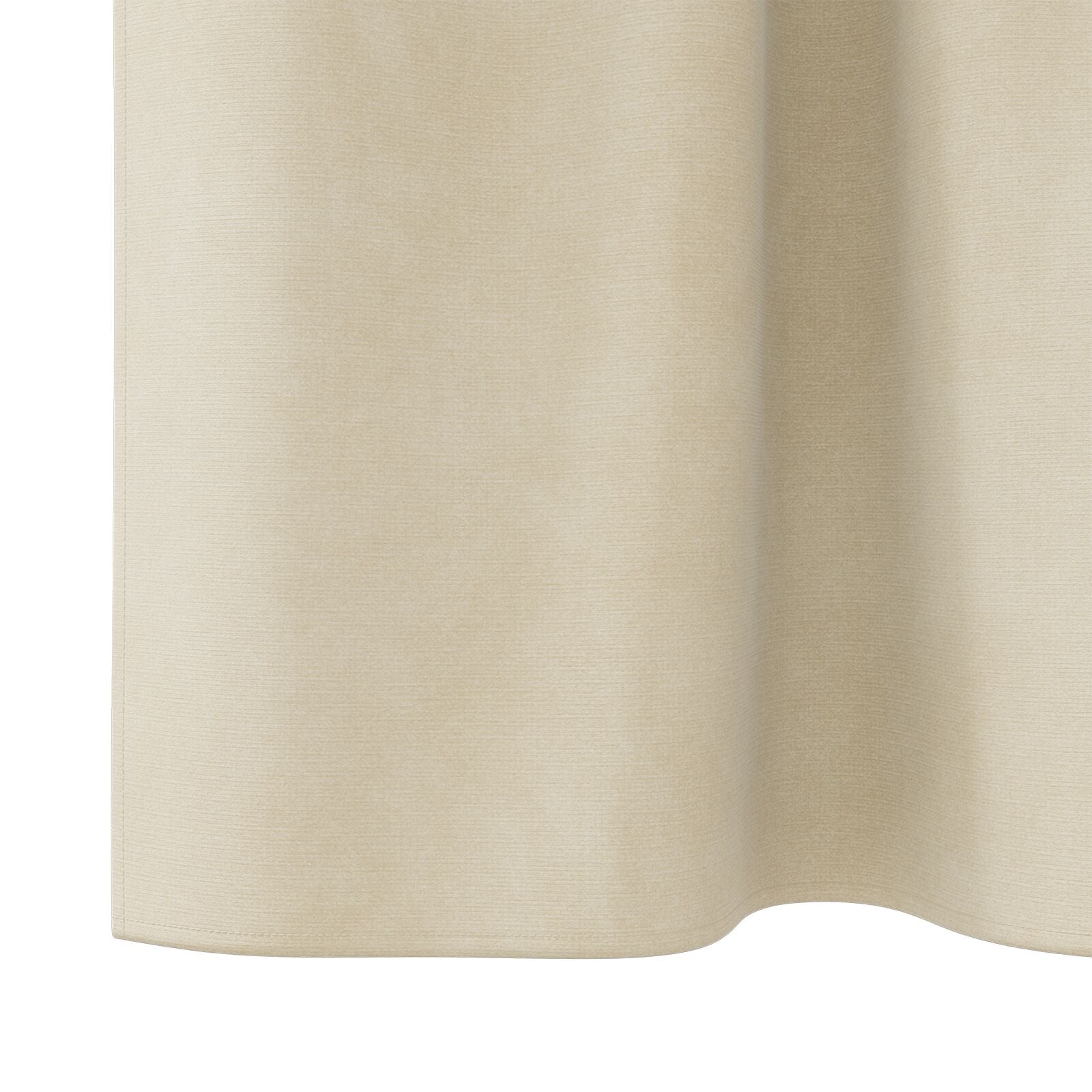 Blackout Gordijnen Met Hanging Lussen 2 Stuks Velours Crème 140 x 140 cm met ophanglussen