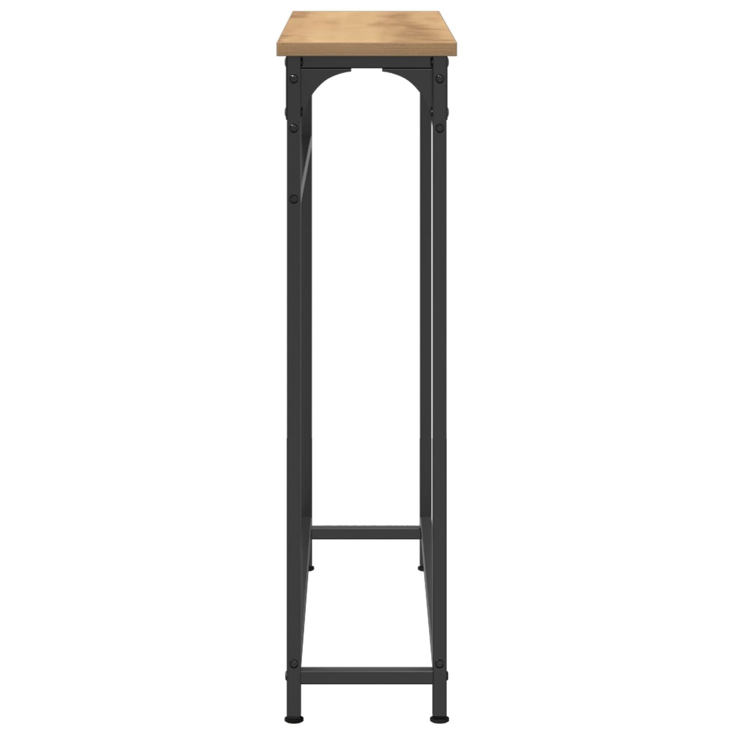 Console Tafel 75X19,5X75 Cm Geengineerd Hout & Staal Artisan eiken