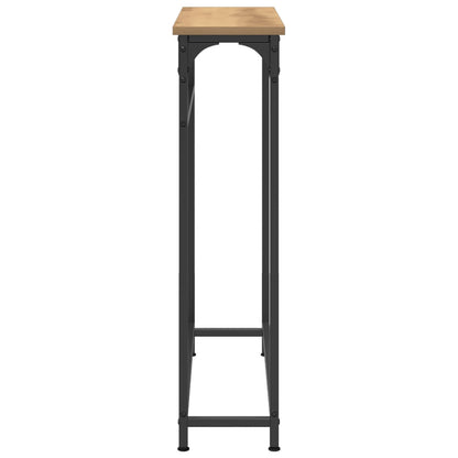 Console Tafel 75X19,5X75 Cm Geengineerd Hout & Staal Artisan eiken
