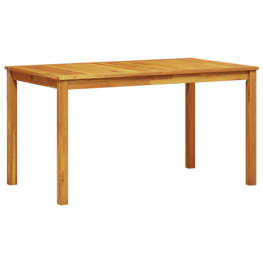 7-Delige Tuin Eetset Van Massief Acaciahout Tafellengte van 140 cm 6-zitter