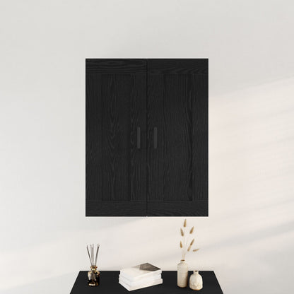 Highboard 69,5X34X90 Cm Gefabriceerd Hout Zwart eiken