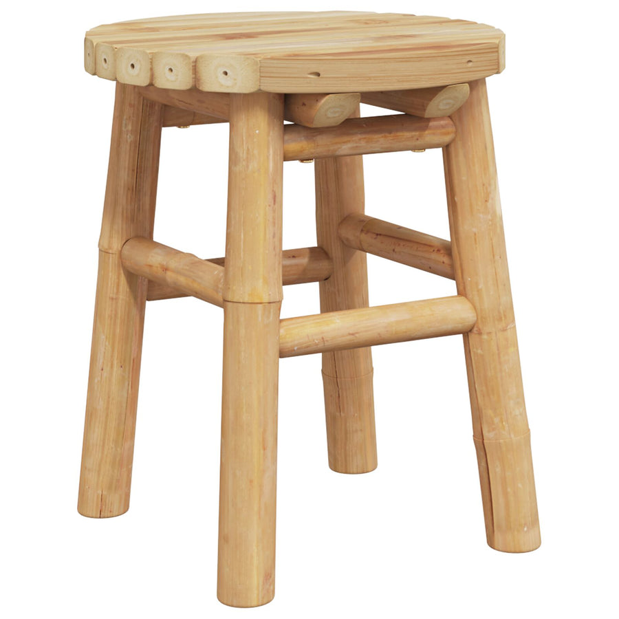 Lage Kruk Rond Ø30X36 Cm Bamboe