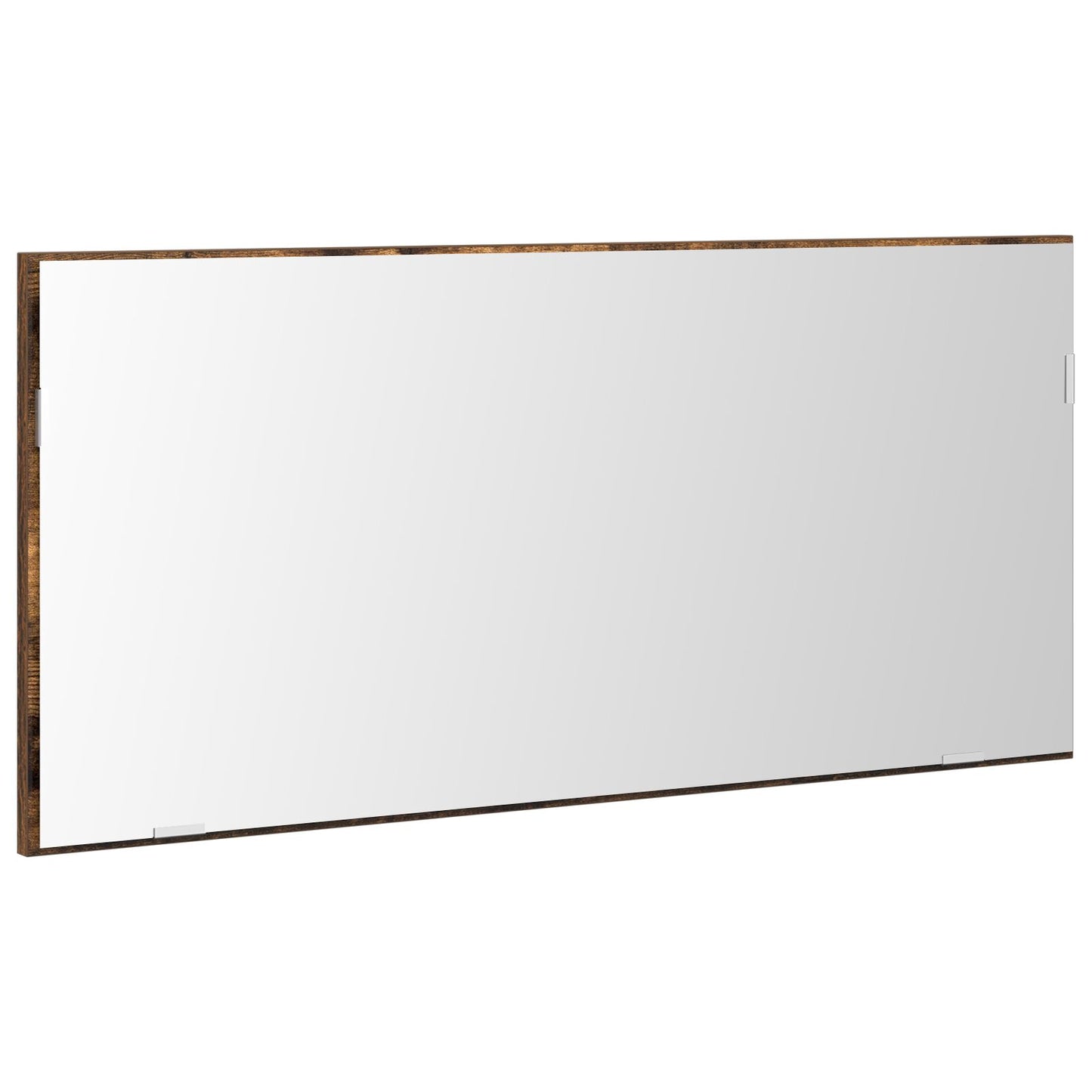 Badkamer Spiegelkast Met Led-Verlichting Gerookt Eiken 80X37 Cm