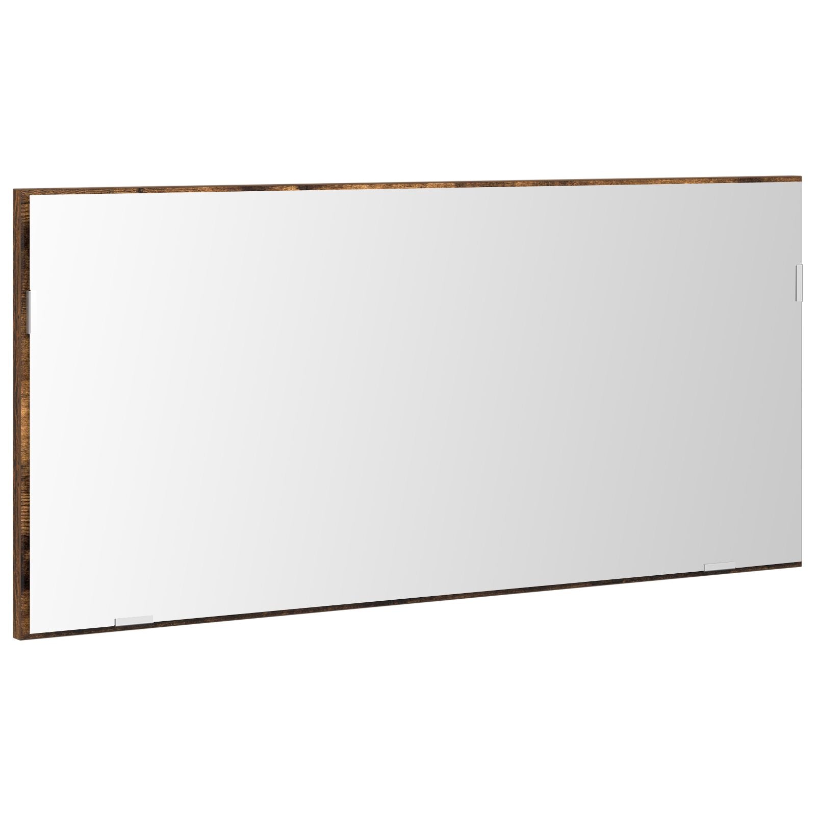 Badkamer Spiegelkast Met Led-Verlichting Gerookt Eiken 80X37 Cm