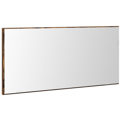 Badkamer Spiegelkast Met Led-Verlichting Gerookt Eiken 80X37 Cm