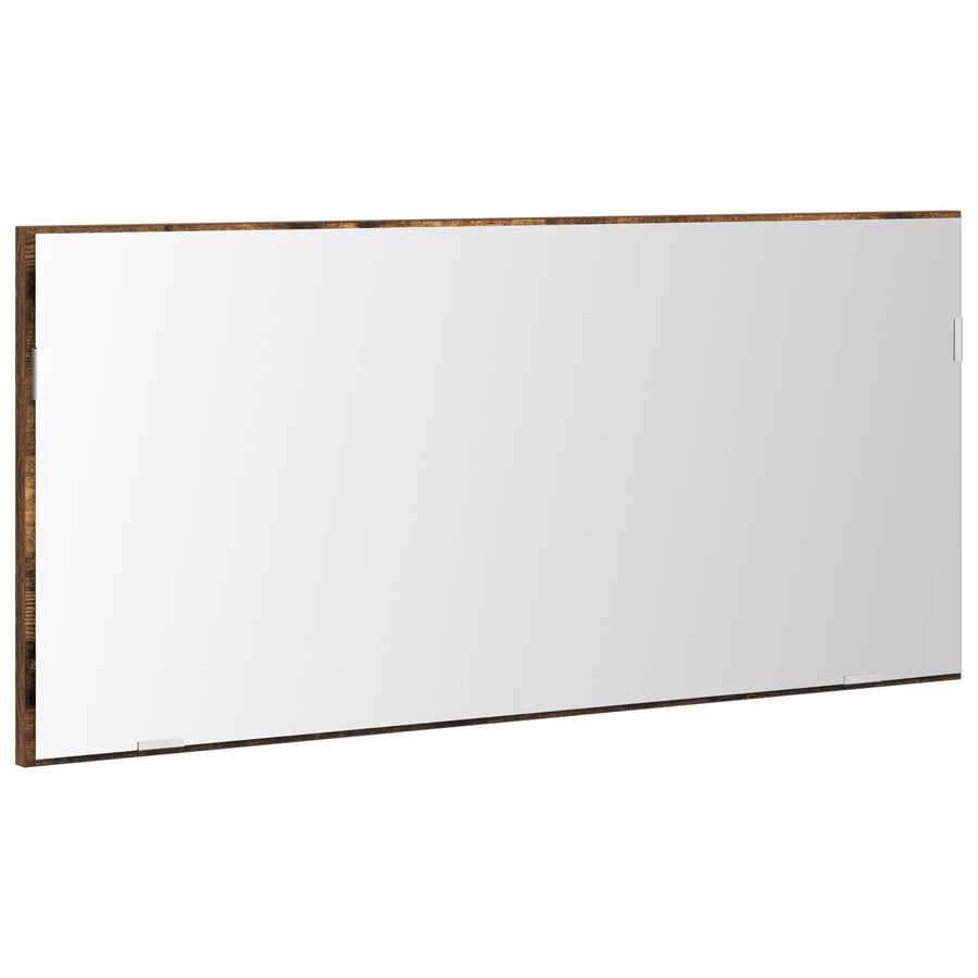 Badkamer Spiegelkast Met Led-Verlichting Gerookt Eiken 80X37 Cm
