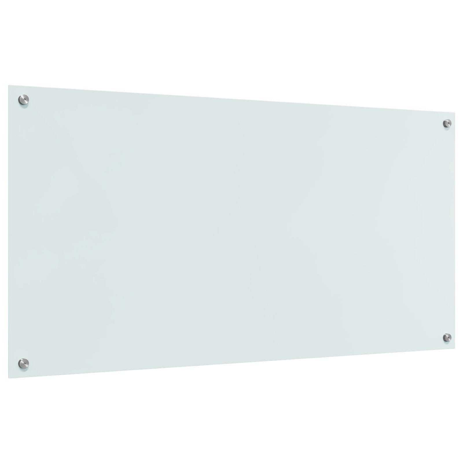 Keukenachterwand 120X60X0,6 Cm Tempered Glas Wit 120 x 60 cm