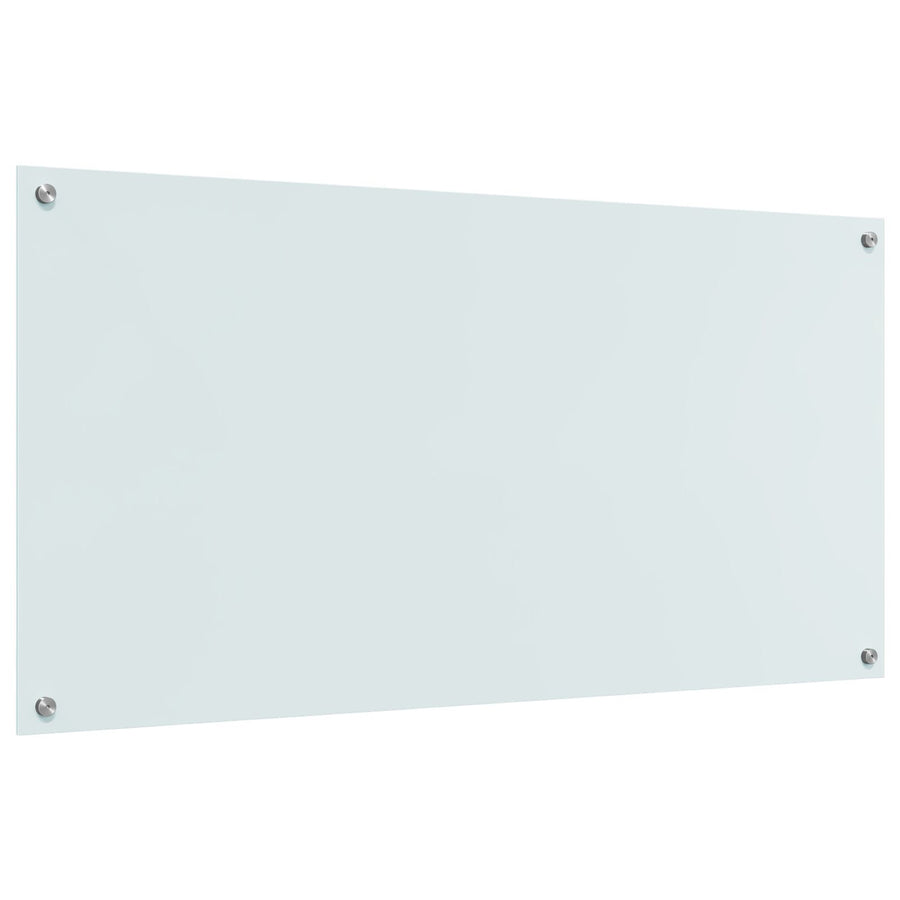 Keukenachterwand 120X60X0,6 Cm Tempered Glas Wit 120 x 60 cm