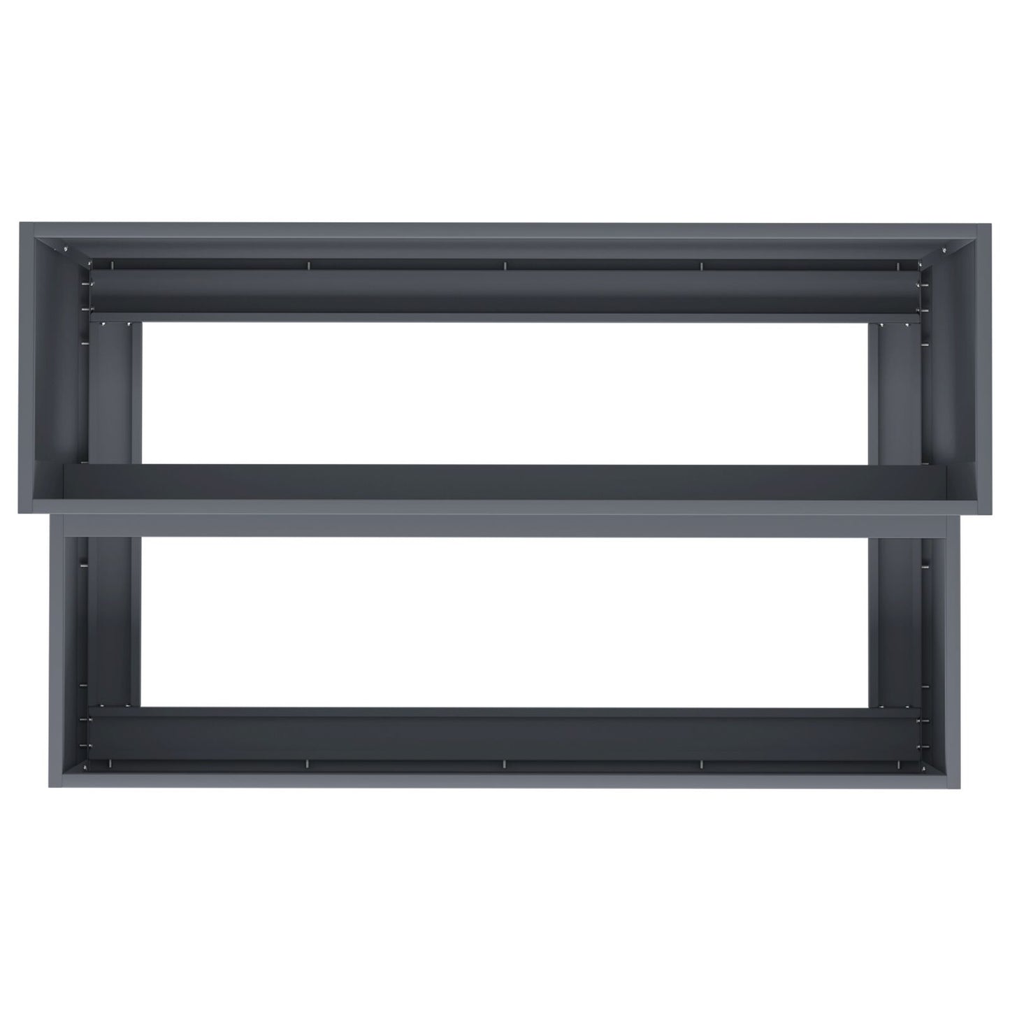 Tuinplanter 2-Niveau Plastic 100 x 60 x 45 cm Anthraciet