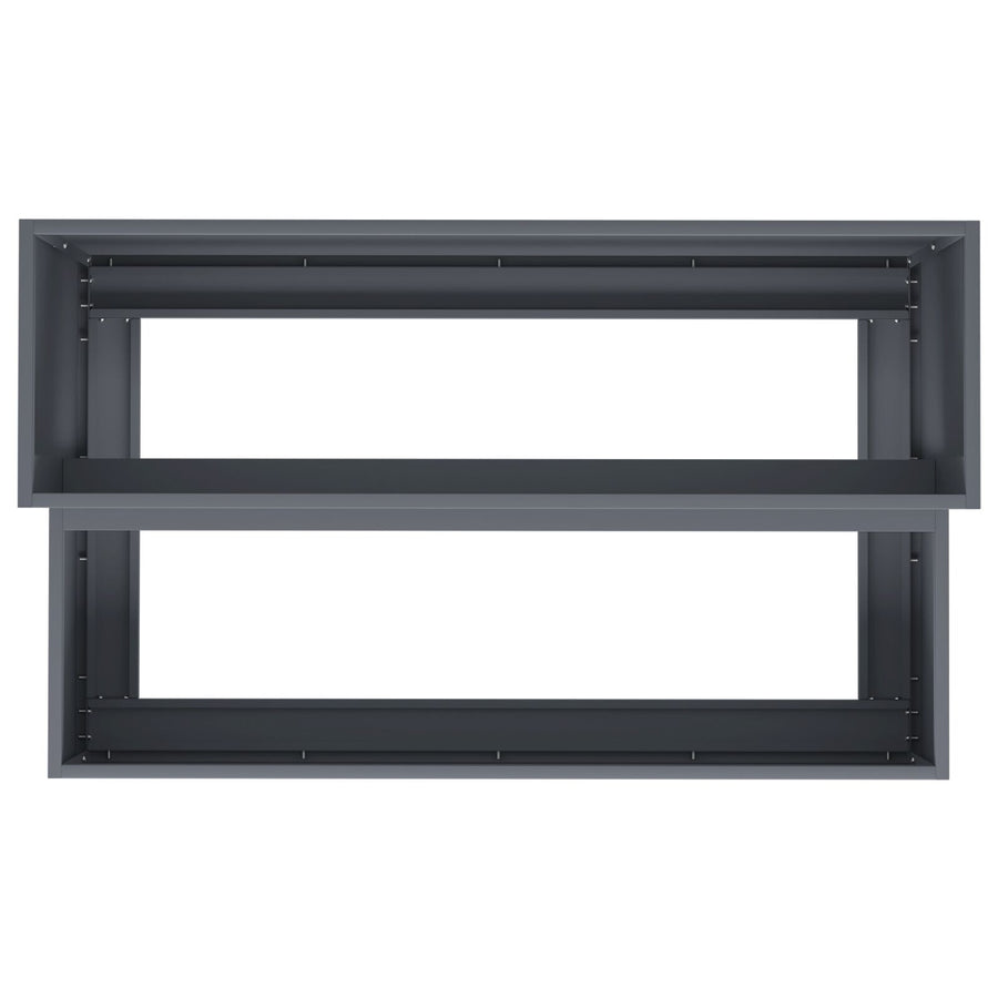 Tuinplanter 2-Niveau Plastic 100 x 60 x 45 cm Anthraciet