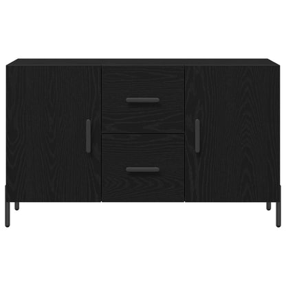 Dressoir Zwart Eiken 100X36X60 Cm Geengineerd Hout