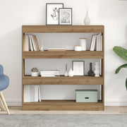 Boekenkast eikenkleurig 100x30x103 cm